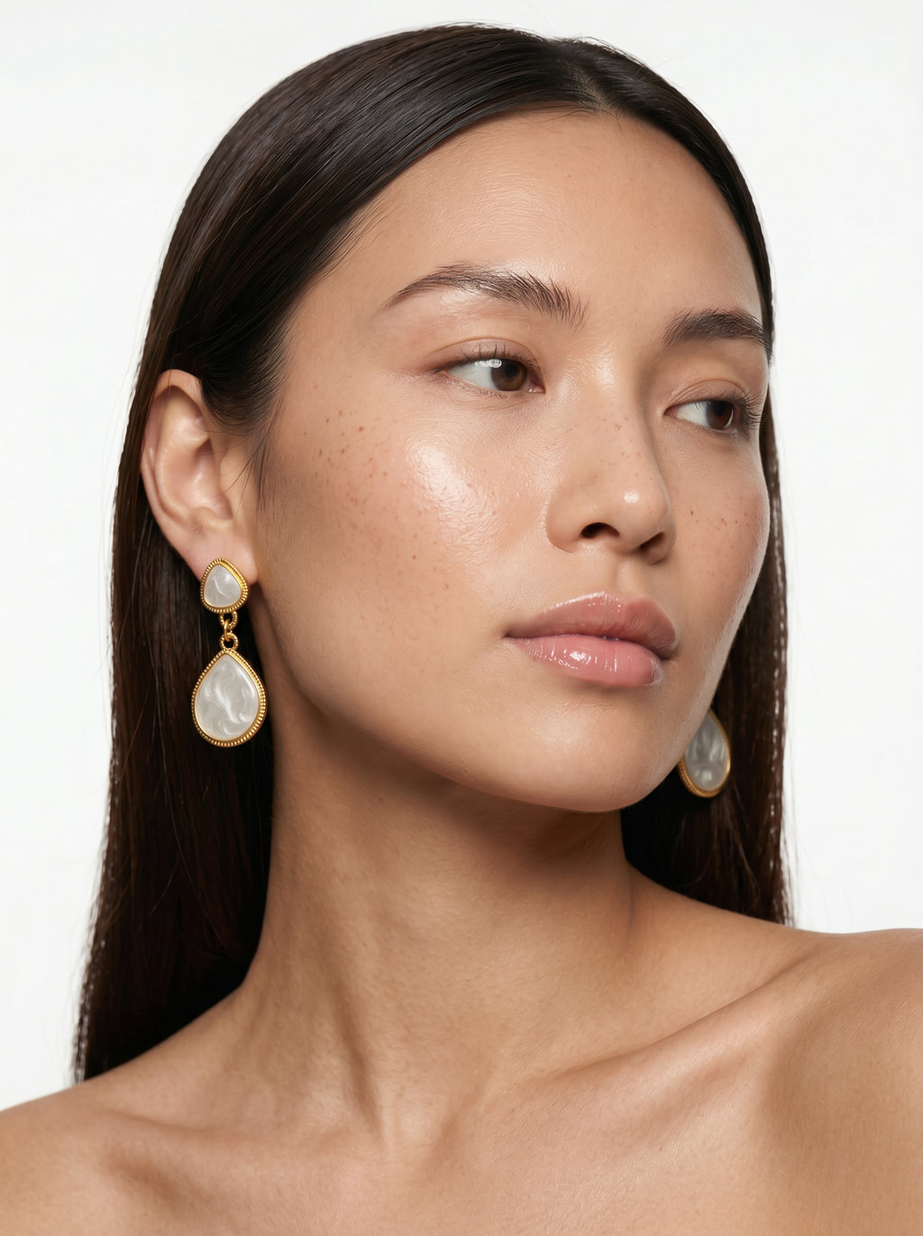 Les Boucles Goutte - Nacre
