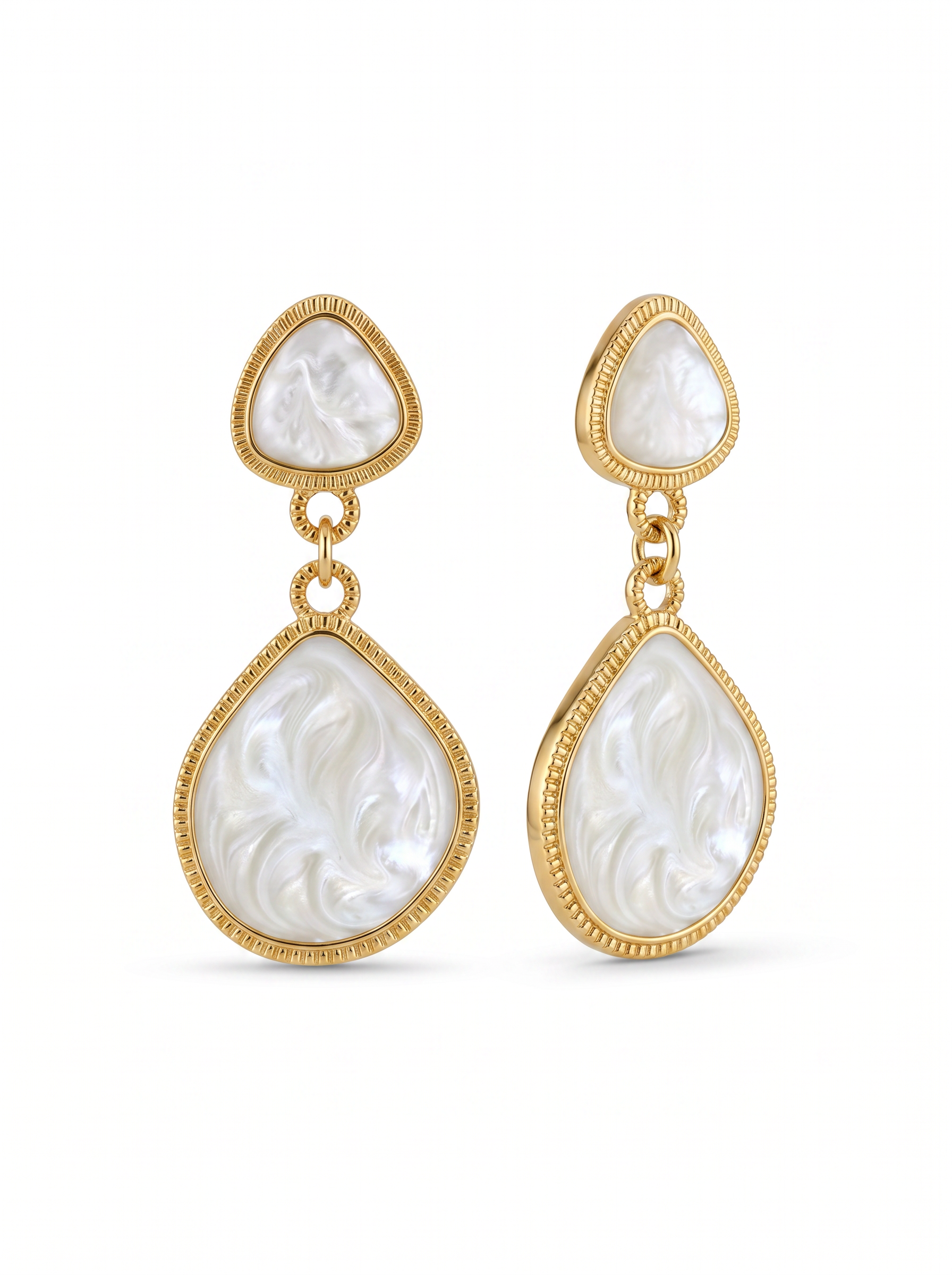 Les Boucles Goutte - Nacre